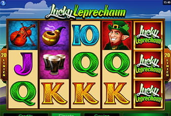 Beim Lucky Leprechaun auf 20 Gewinnlinien ordentlich absahnen!